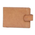 Garrett Men's Double Billfold Wallet w/ Change Purse (British Tan)